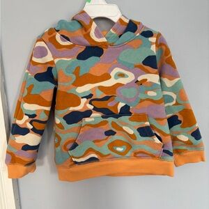 Spotted Zebra peach camo hoodie 3T